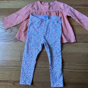 The Beaufort Bonnet Company TBBC 12-18m girls set leggings and top
